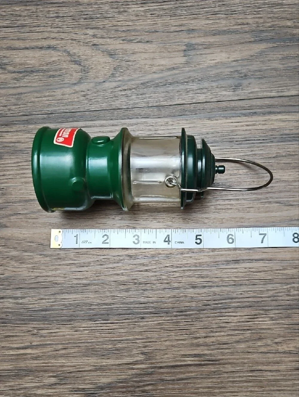 Vintage Avon Coleman Lantern Decanter Empty Green Bottle